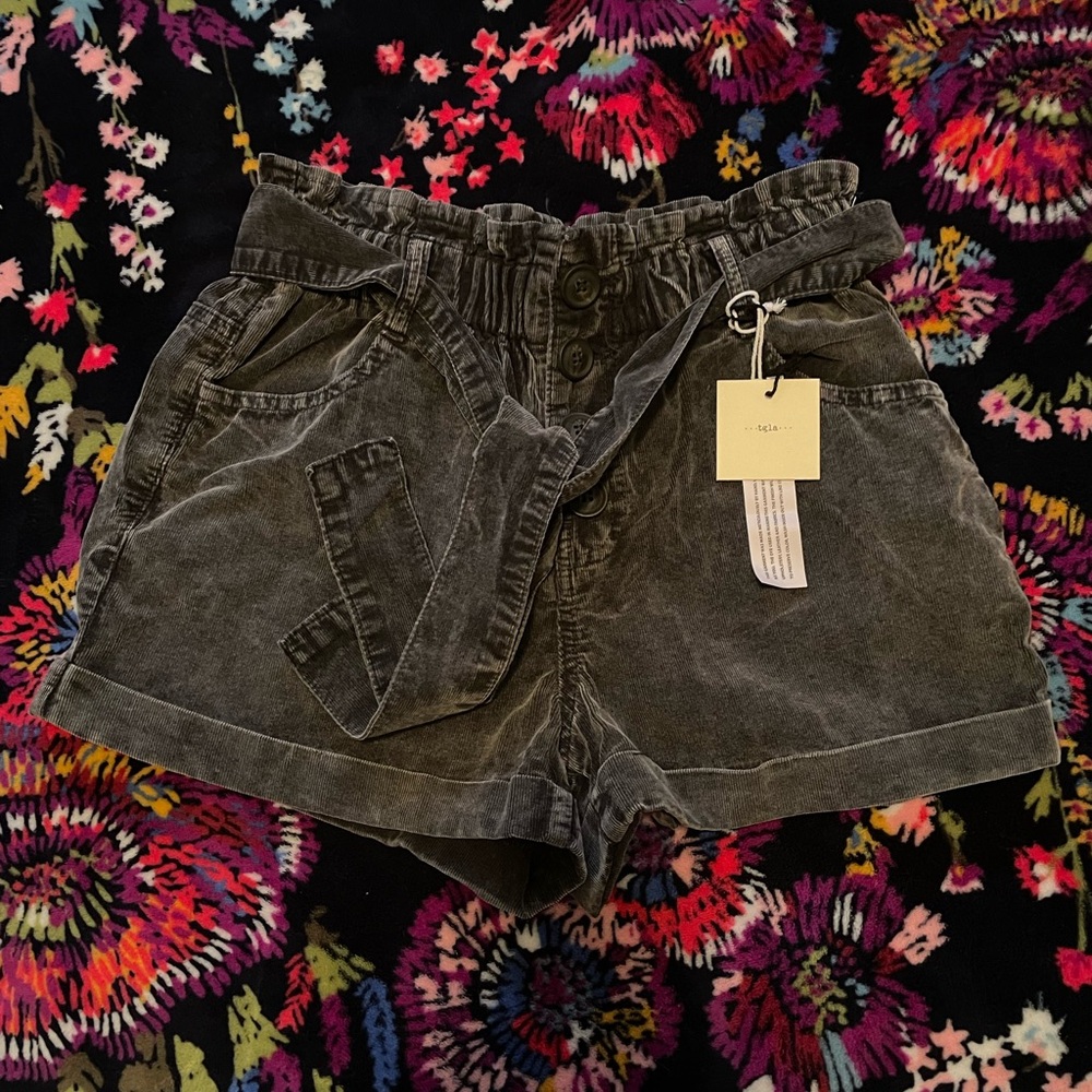 Francesca's Collections Black High Waist Shorts